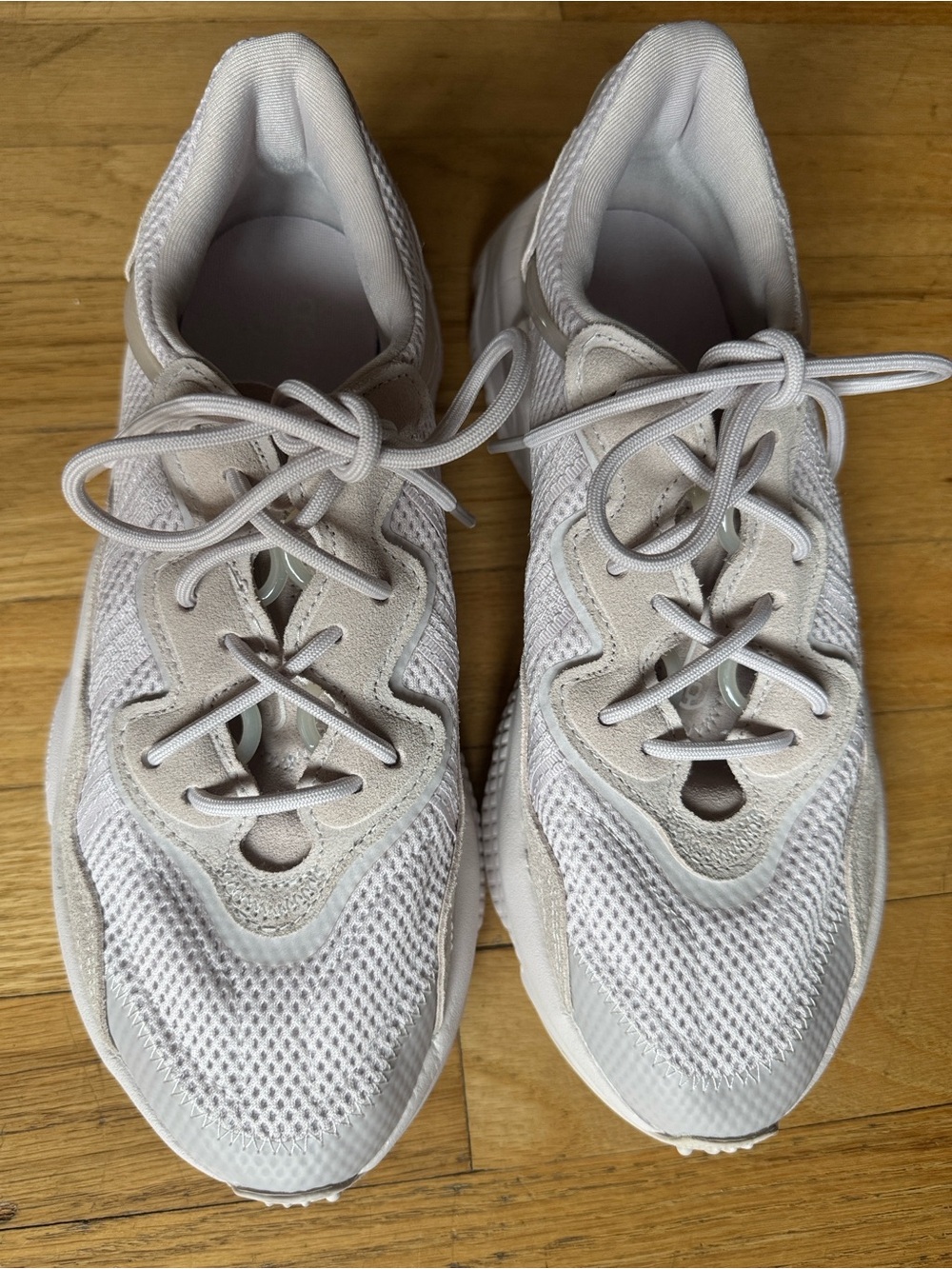 adidas Ozweego Light Gray/Taupe Mesh Running Shoes NEW no tags